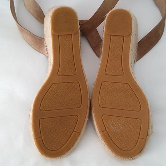 Tory Burch Bima Espadrille Sport Suede Wedge 7.5 - Picture 5 of 16